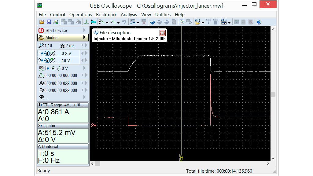 Ошибка конфигурации устройства usb autoscope