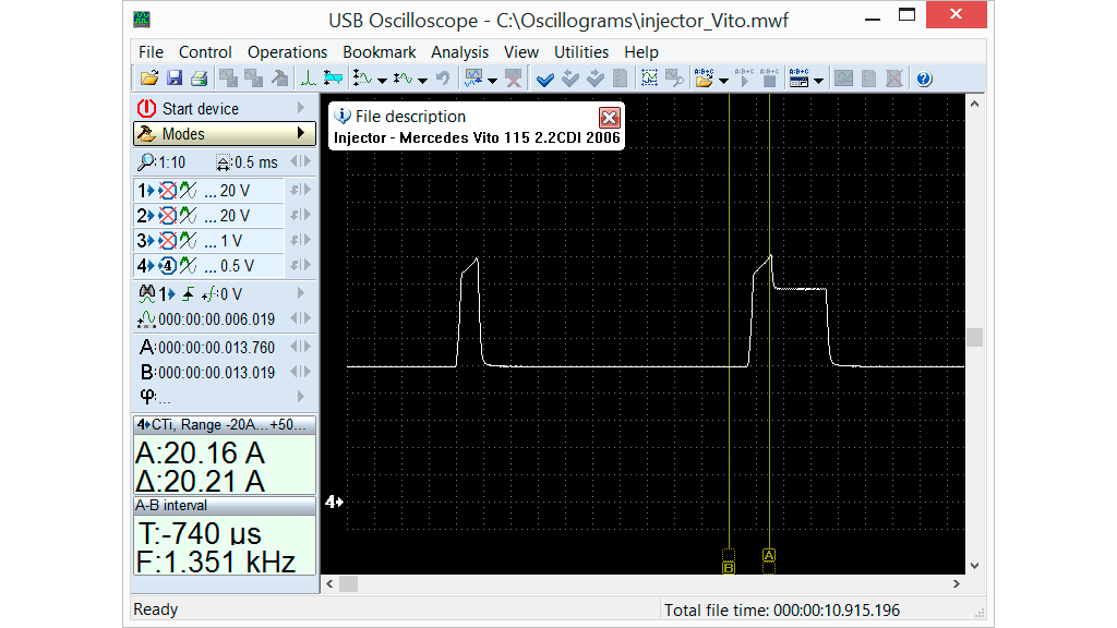 Ошибка конфигурации устройства usb autoscope